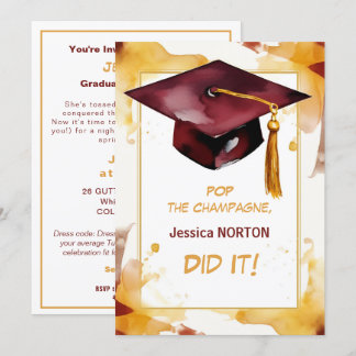 Convites Para a sua Festa de formatura 🎓 Mortarboard