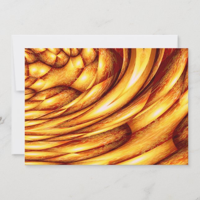 Convites para Abstrato de Ouro de computador (Frente)