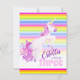 convites para aniversário de 3 anos do arco-íris d