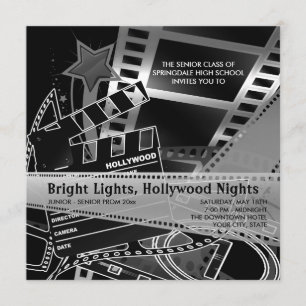 Convites para Bailes de formatura de Hollywood