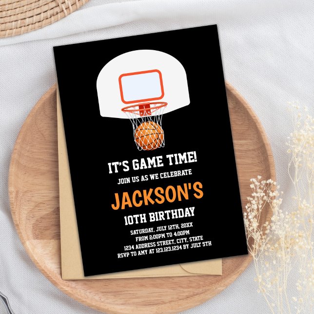 Convites para Basquete Negro (Black Basketball Invitations)