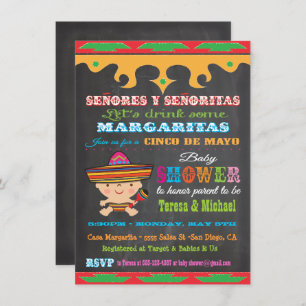 Convites para Bebê Cinco de Mayo em Painéis