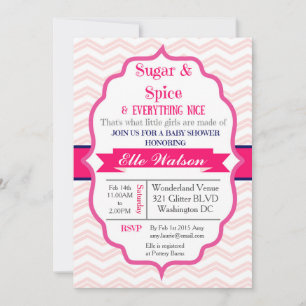 Convites para Bebê de Açúcar e Arroz