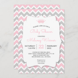 Convites para Bebê Menina Moderna