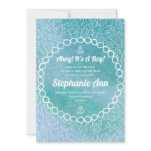 Convites para Bebê Náutico Sailor