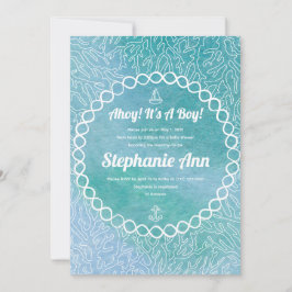 Convites para Bebê Náutico Sailor