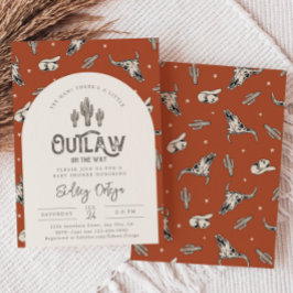 Convites para Bebê Ocidental Selvagem | Bebê cowbo