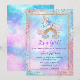 Convites para Bebê Unicorn