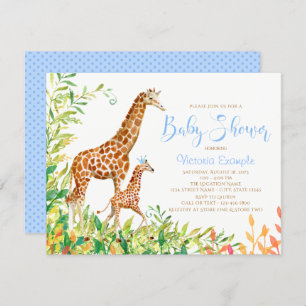 Convites para Bebês Giraffe