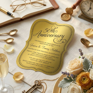 Convites para Bodas de Ouro de 50 Anos de Casament