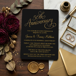 Convites para Bodas de Ouro de 50 Anos de Casament