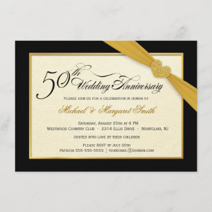 Convites para Bodas de Ouro de 50 Anos de Casament