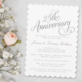 Convites para Bodas de Prata de 25 Anos