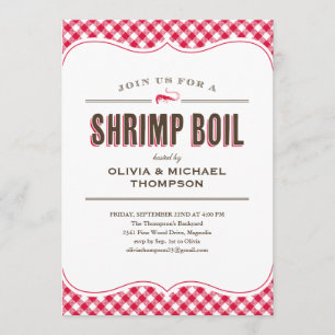 Convites para Boil de Camarão