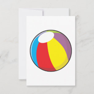 Convites para Bola de Plástico de Praia Inflávei