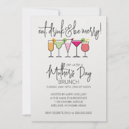 Convites para Brunch de dia de as mães
