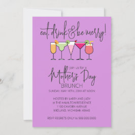 Convites para Brunch de dia de as mães