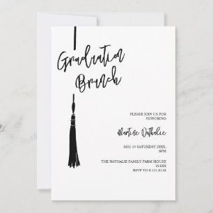convites para brunch de festa de formatura simples