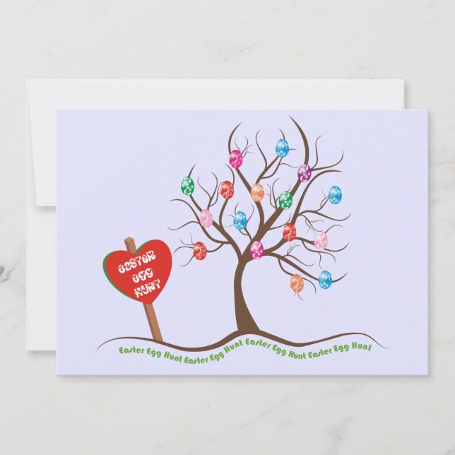 Convites para Caça aos Ovos de Páscoa (Frente)