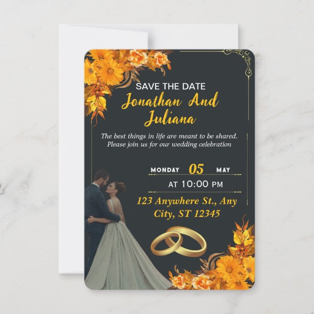convites para casamento (Frente)
