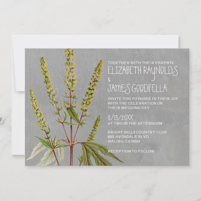 Convites para Casamento Ambrosia (Frente)
