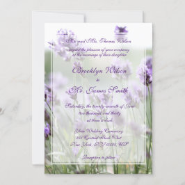 Convites para Casamento Boêmico da Lavanda Elegant