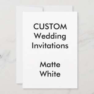 Convites para Casamento BRANCO MATTE Personalizado