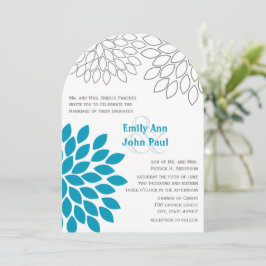 Convites para Casamento Clorítemo Floral Moderno
