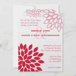 Convites para Casamento Clorítemo Floral Moderno