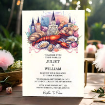 Para Casamento com Lobster Beach Ocean Summer New 