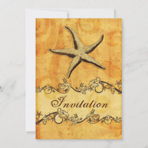 convites para casamento da praia russa, vintage, S