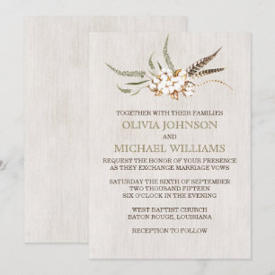 Convites para Casamento de Algodão do Sul
