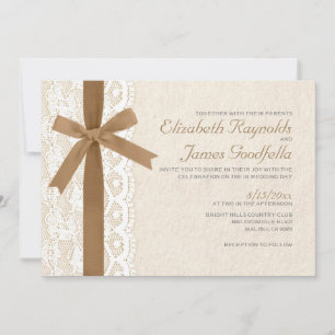 Convites para Casamento de Arcos Marrons e Locais