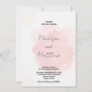Convites para Casamento de Arte Rosa