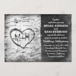 convites para casamento de árvores de pássaros