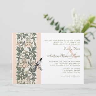 Convites para Casamento de Aves do Milênio Pink