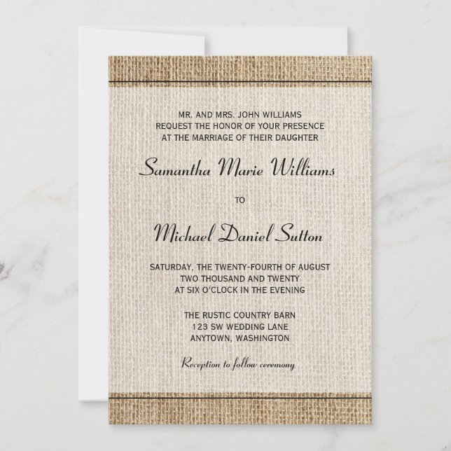 Convites para Casamento de Borda Negra (Frente)