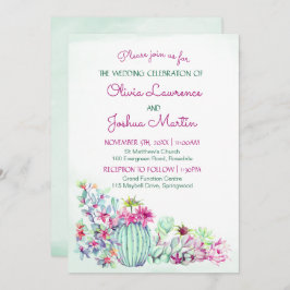 Convites para Casamento de Cactus