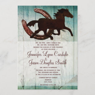 Convites para Casamento de Cavalo de Cowboy Horse