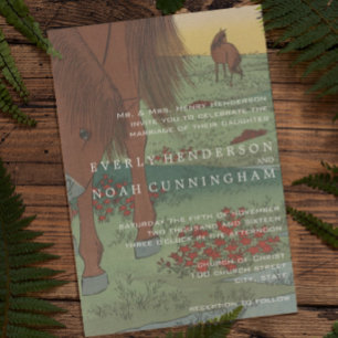 Convites para Casamento de Cavalos Imísicos