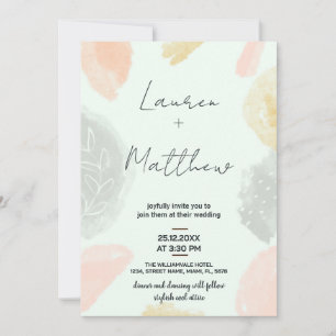 Convites para Casamento de Cinzas Beige