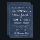 Convites para Casamento de Cor de Água Azul<br><div class="desc">Estes convites para casamentos com tema aquarela são caprichosos e românticos! Os convites apresentam caligrafia,  tipografia moderna,  rolagem floral funcionam sobre um fundo de aquarela em um esquema de cor azul e branca.</div>