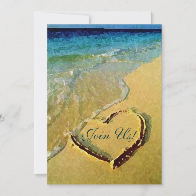 Convites para Casamento de Coração Salgado (Frente)