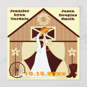 Convites para Casamento de Cowboy Ocidental de Pa