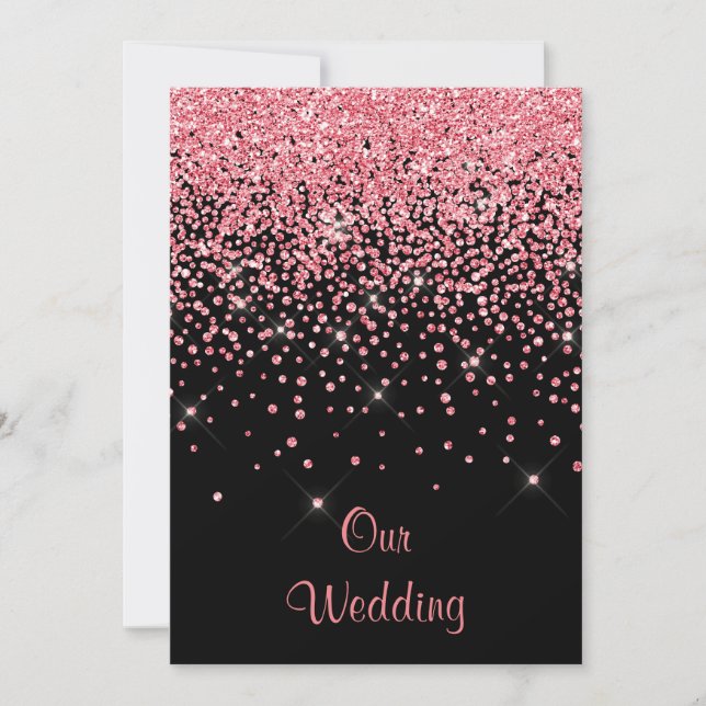 Convites para casamento de cristal novo (Frente)