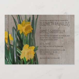 Convites para Casamento de Daffodils Russos