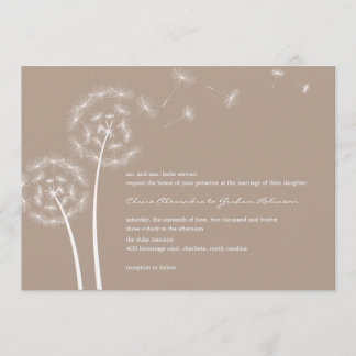 Convites para Casamento de Desejo de Dandelion (La
