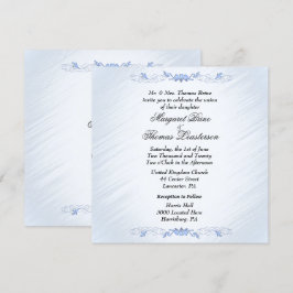 Convites para Casamento de Destaque Azul