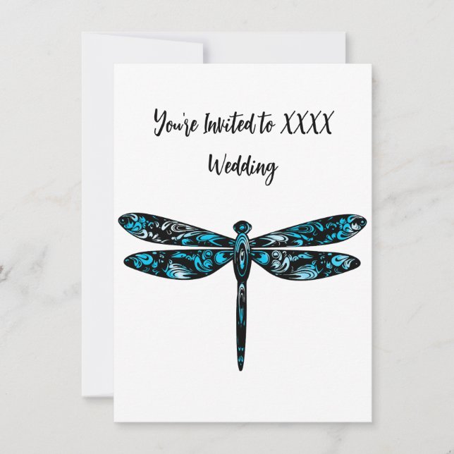 Convites para Casamento de Dragonfly (Frente)