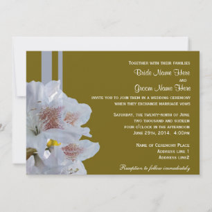 convites para casamento de flores brancas bonito